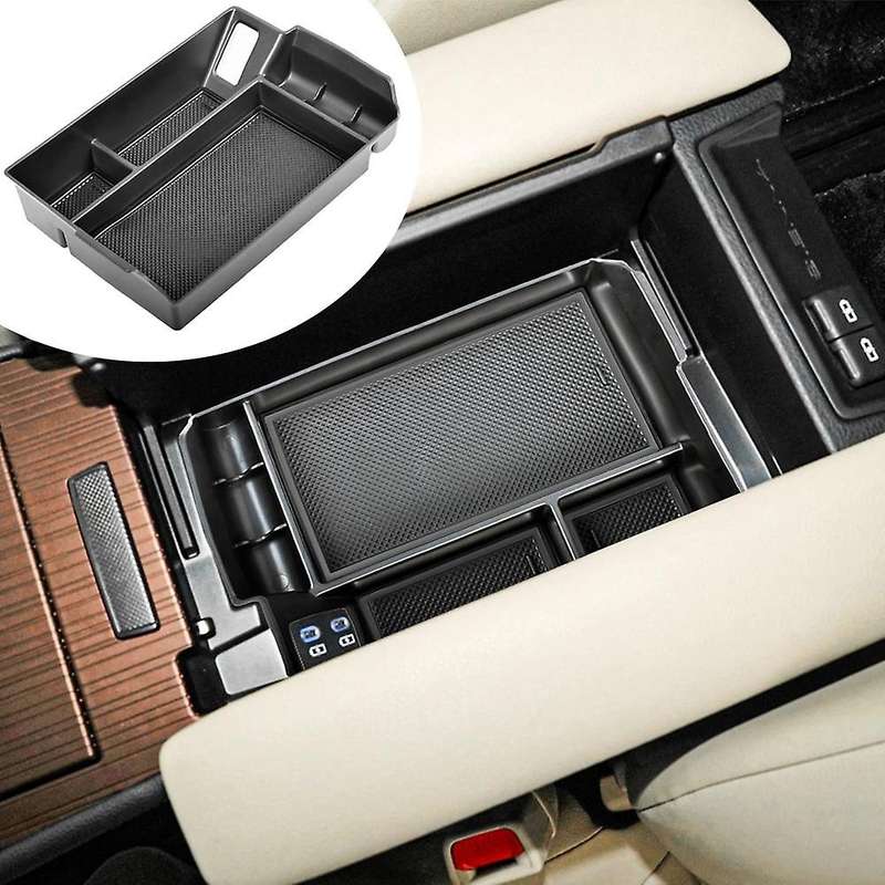 Center Console Organizer Tray for Sienna 2021 2022 Accessories Armrest Insert Storage Box with Blac