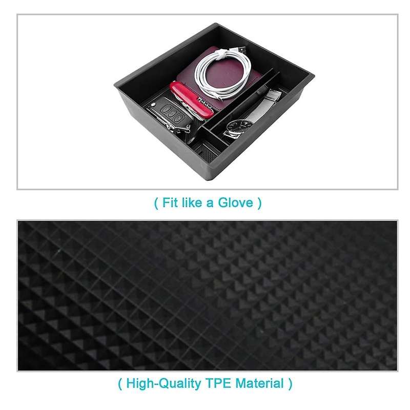 Center Console Organizer Trays for 2024 Console Armrest Hidden Drawer Storage Box Accessories