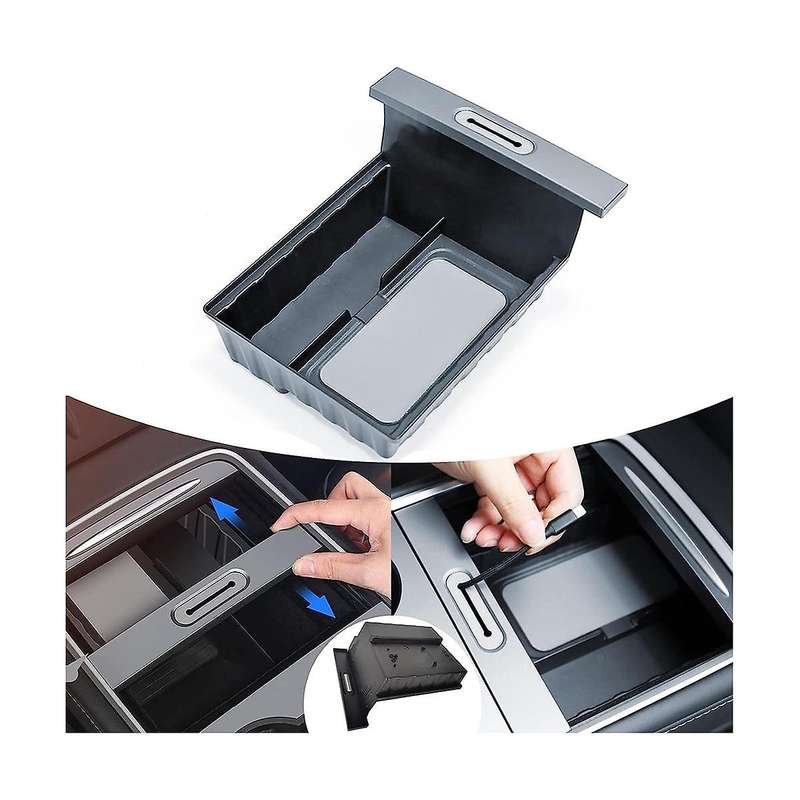 Center Console Organizer Usb Hub Storage Box for Model 3 Model Y 2021 2022 2023 Accessories