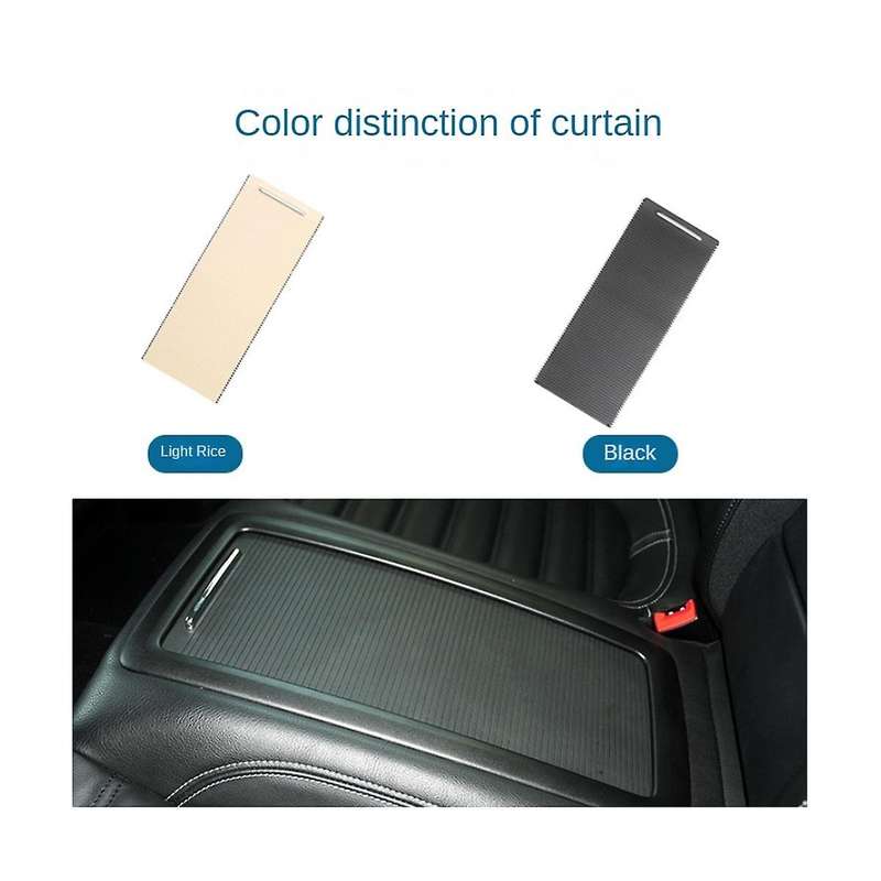Center Console Sliding Shutters Cup Holder Roller Blind Cover for Magotan B6 B7 12-16 CC 10-18(Light