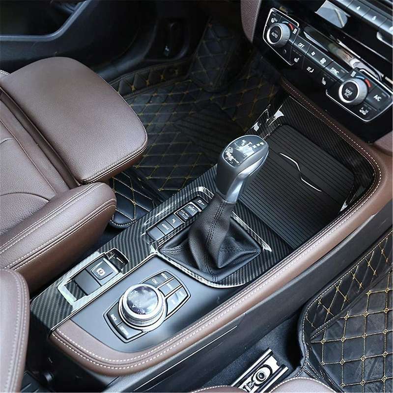 Center Control Gear Shift Panel Cover Trim for X1 F48 2016-2021 Lhd Abs Carbon Fiber Car Accessories