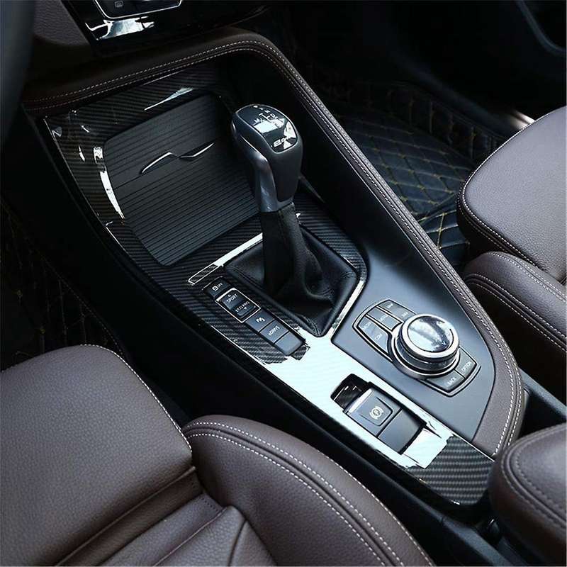 Center Control Gear Shift Panel Cover Trim for X1 F48 2016-2021 Lhd Abs Carbon Fiber Car Accessories
