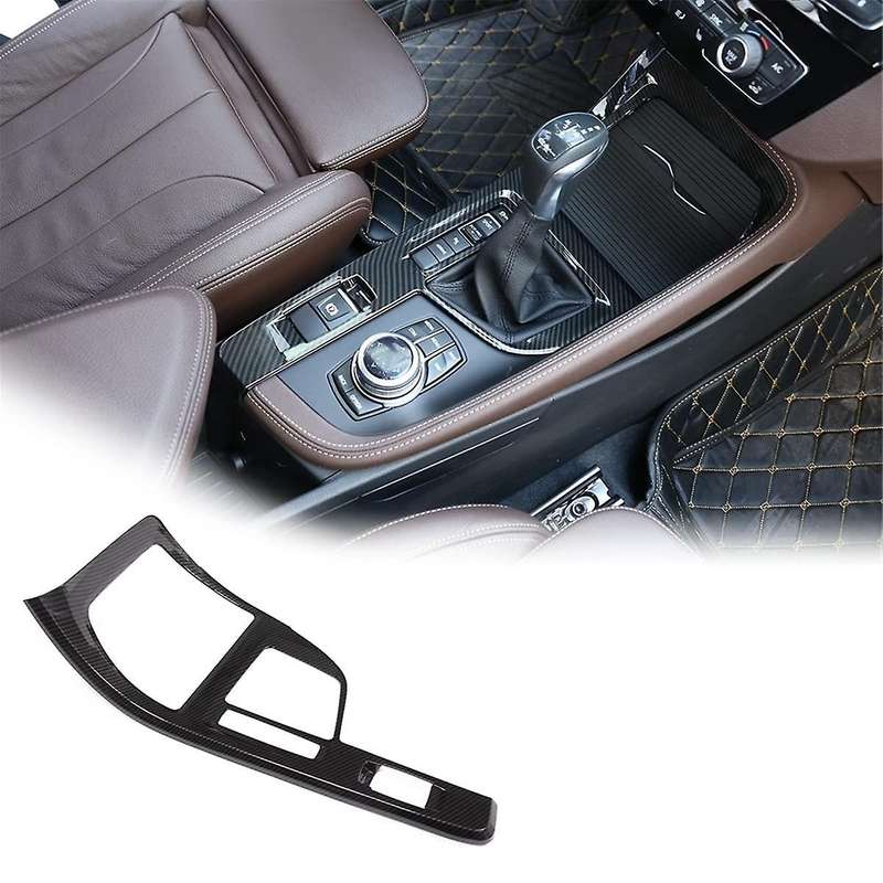 Center Control Gear Shift Panel Cover Trim for X1 F48 2016-2021 Lhd Abs Carbon Fiber Car Accessories