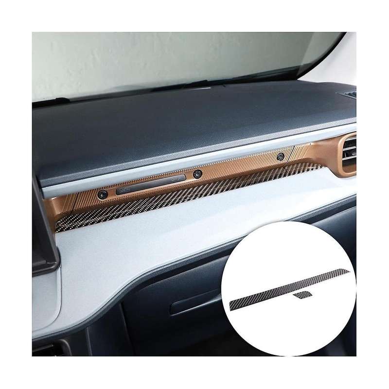 Center Control Panel Dashboard Strips Trim Decal Stickers for 2022 2023 Accessories - Soft Carbon F