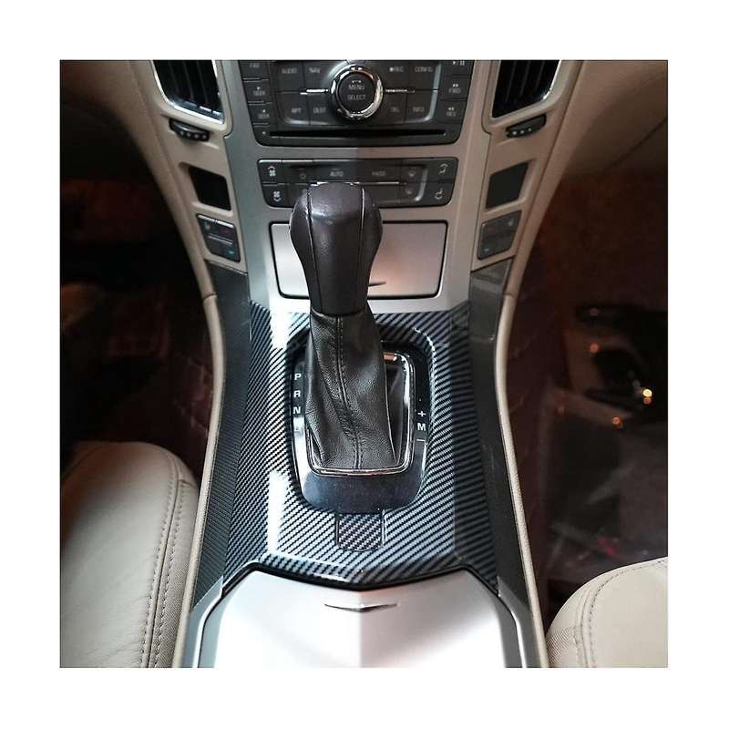 Center Control Gear Panel Cover Trim for 2008 2009 2010 2011 2012 2013 Accessories - Abs Carbon Fib