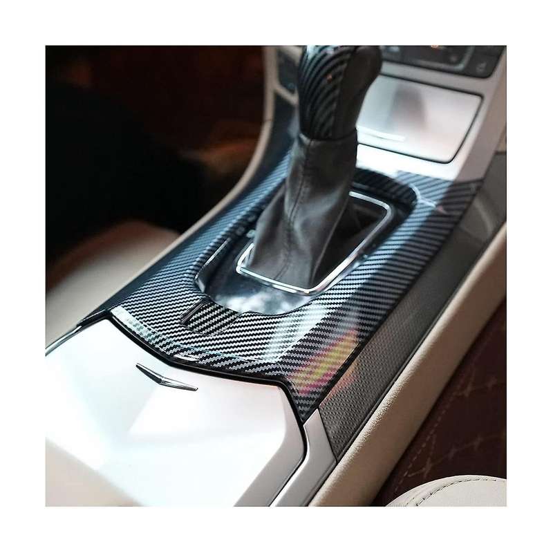 Center Control Gear Panel Cover Trim for 2008 2009 2010 2011 2012 2013 Accessories - Abs Carbon Fib