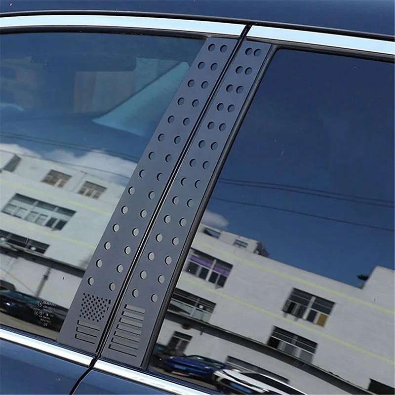 Center Door Pillar Post Trim for 2013-2018 B Pillar Post Cover Trim Accessories