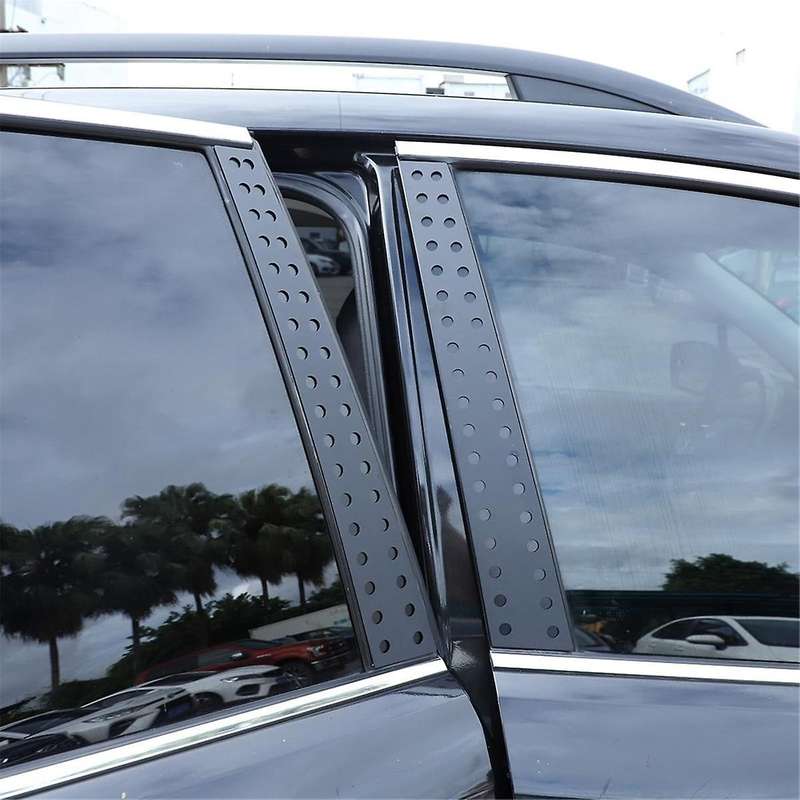 Center Door Pillar Post Trim Aluminum for 2013-2018 Car B Pillar Door Window Trim Cover Accessories
