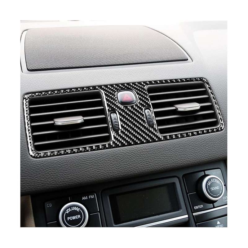 Central Air Conditioning Outlet Vent Cover Trim Decorative Carbon Fiber for Xc90 2003-2014 Accessor
