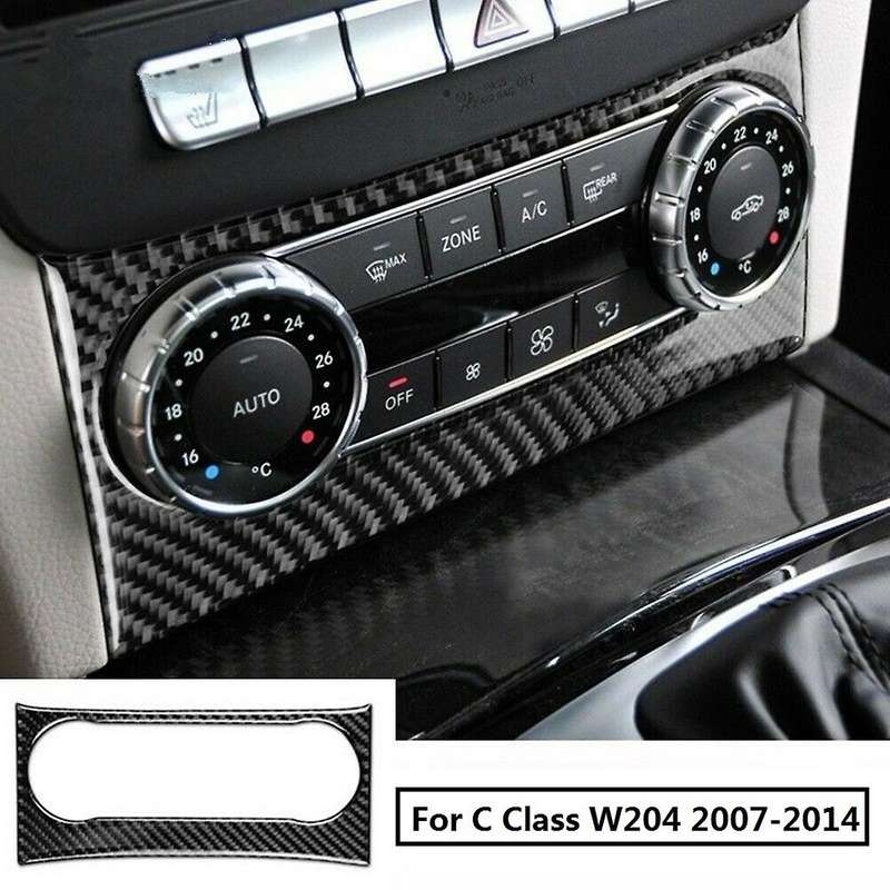Central Console Air Condition Cover Trim Carbon Fiber for C Class W204 2007-2014 C180 C200 C220 C250