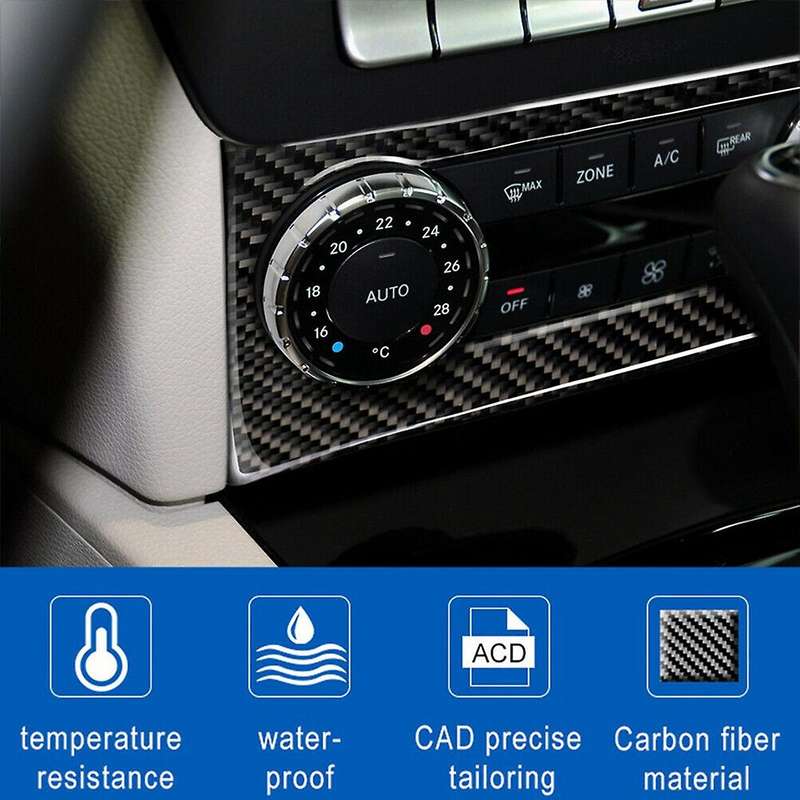 Central Console Air Condition Cover Trim Carbon Fiber for C Class W204 2007-2014 C180 C200 C220 C250