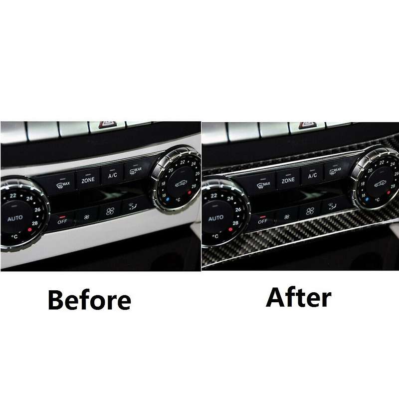 Central Console Air Condition Cover Trim Carbon Fiber for C Class W204 2007-2014 C180 C200 C220 C250