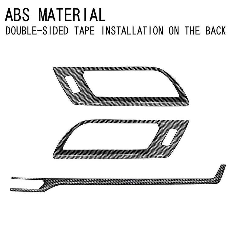 Central Control Air Outlet Framer Button Frame Trim Decorative Strip Carbon Fiber Pattern for Sienna
