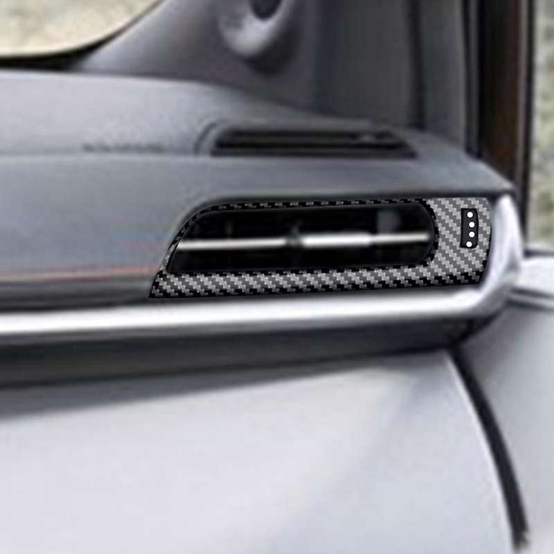 Central Control Air Outlet Framer Button Frame Trim Decorative Strip Carbon Fiber Pattern for Sienna