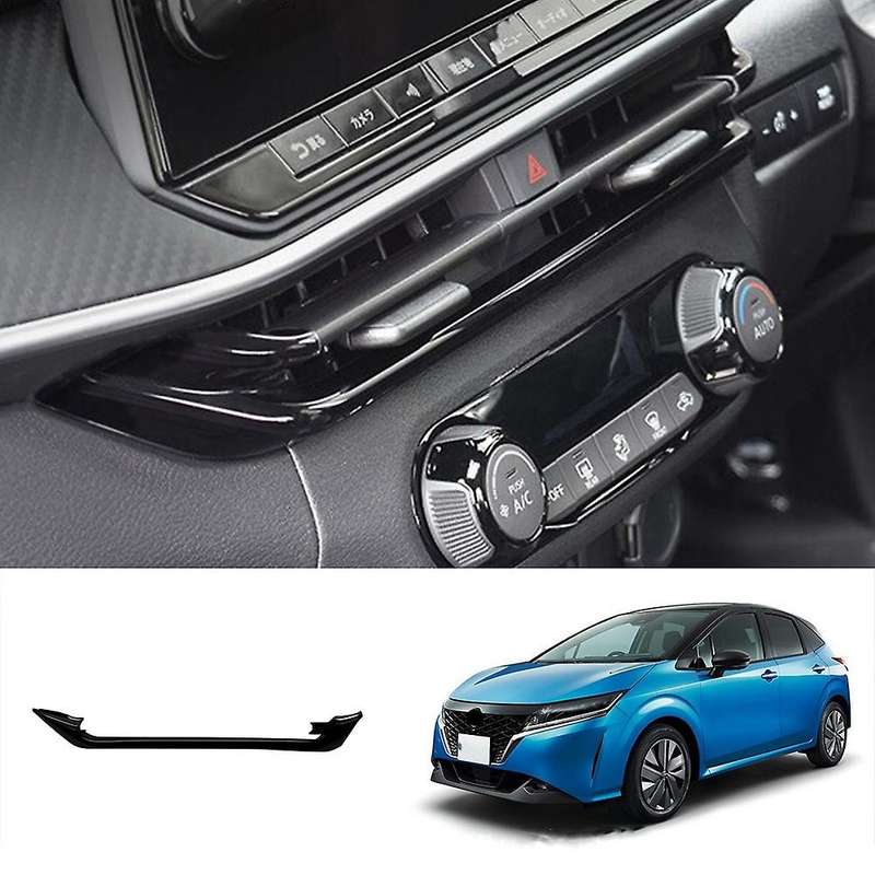 Central Control Air Outlet Frame Console Air Condition Adjust Panel Cover Trim for Note E13 Shiny Bl