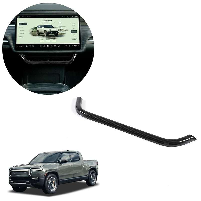 Central Control Air Conditioner Vent Frame Trim for R1T R1S 2022-2024 Accessories Carbon Fiber