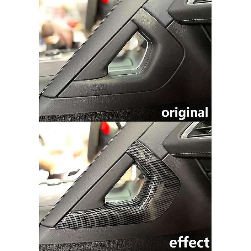 Central Control Armrest Cover for C7 2014 2015 2016 2017 2018 2019 Accessories ABS Carbon Fiber