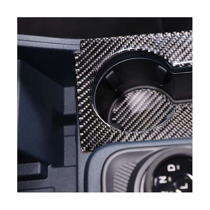 Central Control Cup Holder Panel Cover Sticker Decoration for 2022 2023 Accessories - Soft Carbon F