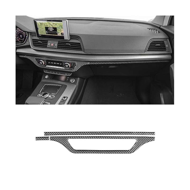 Central Control Cd Panel Cover Trim Sticker Decoration Carbon Fiber for Q5 2018-2023 Interior Acces