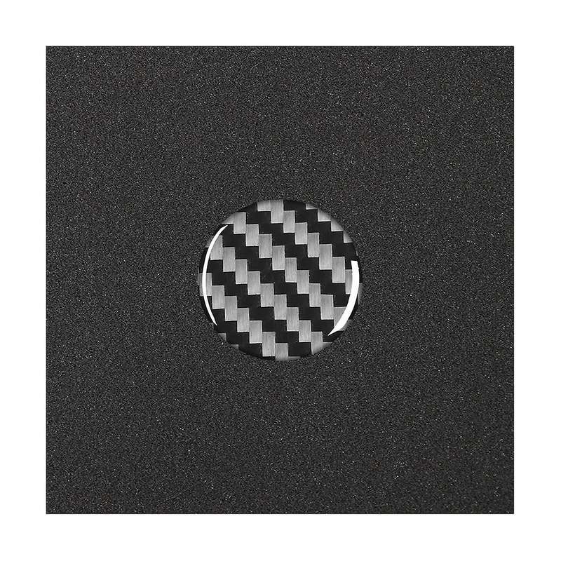 Central Control Knob Cover Trim Frame Sticker Decoration Carbon Fiber for Q5 2018-2023 Interior Acc
