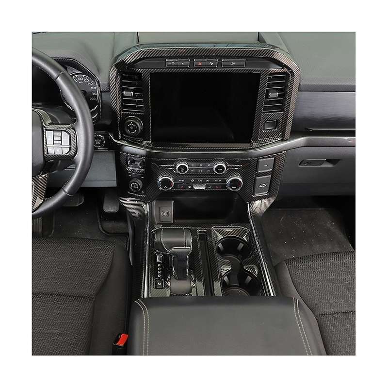 Central Control Navigation Screen Panel Cover Trim for 2021 2022 2023 Accessories - Abs Carbon Fiber