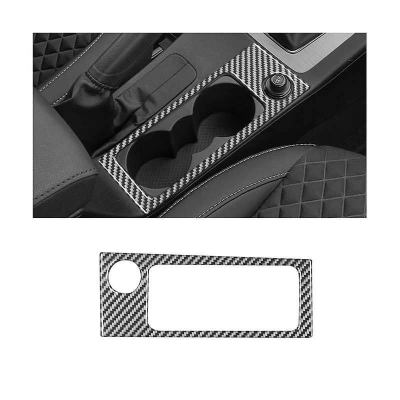 Central Control Water Cup Frame Trim Sticker Decorative Carbon Fiber for A7 2015-2020 Accessories