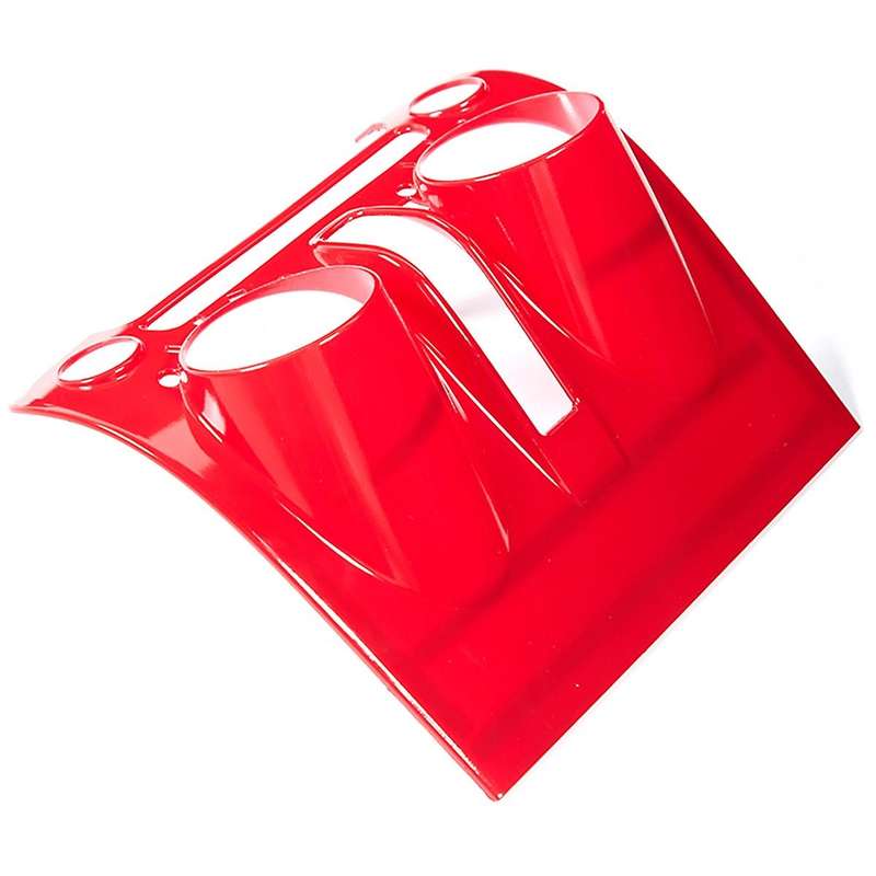Central Control Panel Frame Trim ABS Accessories for 2010 2011 2012 2013 2014 2015 (Red)