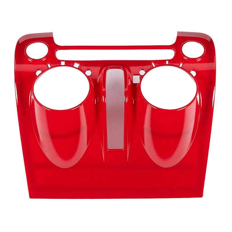 Central Control Panel Frame Trim ABS Accessories for 2010 2011 2012 2013 2014 2015 (Red)