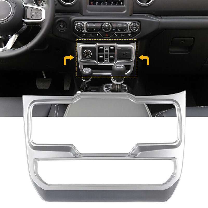 Central Control Panel Trim Decoration Cover Window Control Panel for Wrangler JL 18+