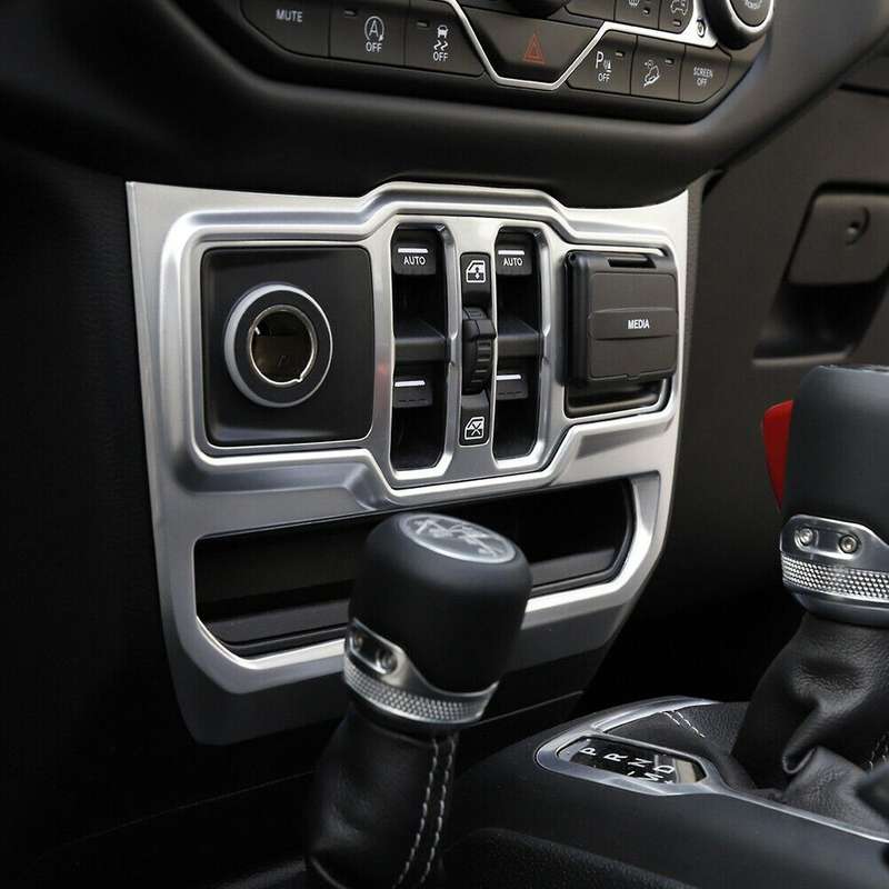Central Control Panel Trim Decoration Cover Window Control Panel for Wrangler JL 18+
