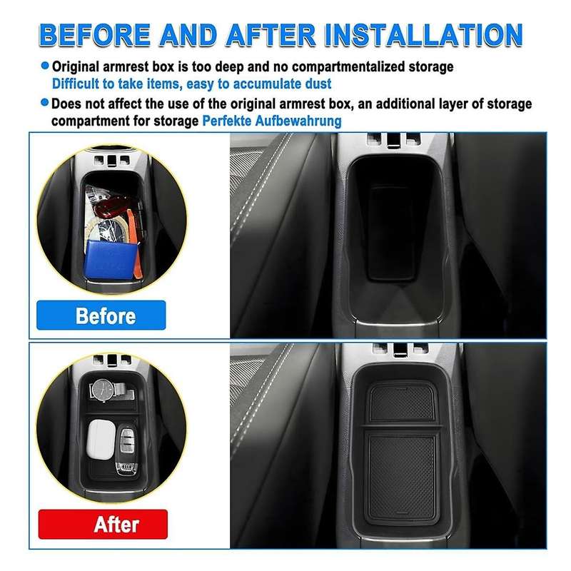 Centre Console Organiser Armrest Storage Box Tray for EV 2023 2024 Glove Box Interior Accessories