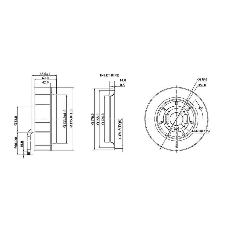 Centrifugal Fans Dc 17569 12v Silent Air Purifier Centrifugal Cooling Fan