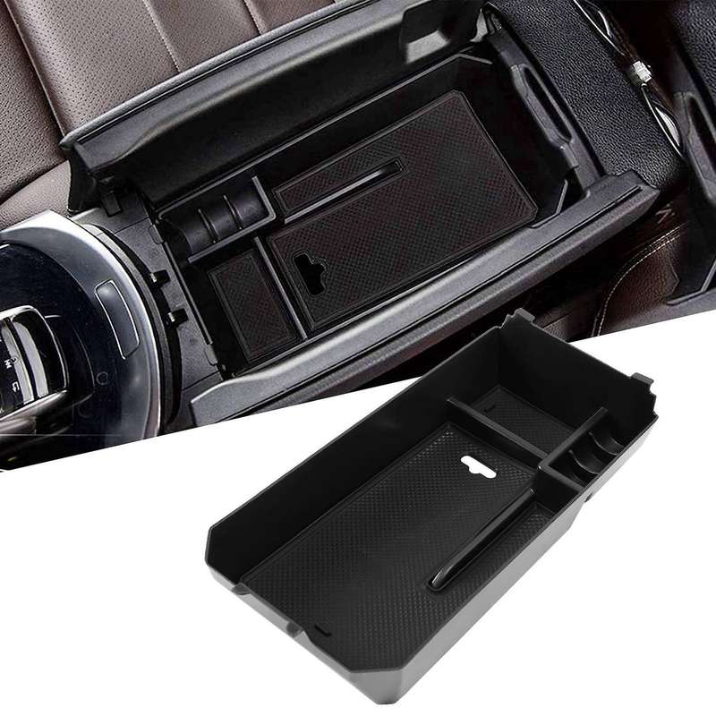 Centre Console Organizer Tray for W205 C Class W253 GLC Class 2015-2020, Console Armrest Storage Box