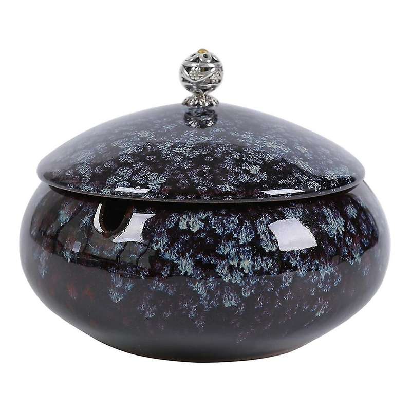 Ceramic Ashtray with Lid for , Windproof Ashtray Sets for Weed, Smokeless Home Ashtrays, Outside Ash