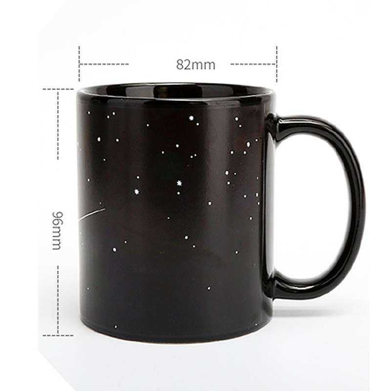 Ceramic Cups Changing Color Mug Milk Coffee Mugs Friends Gifts Student Breakfast Cup Star Solar Syst