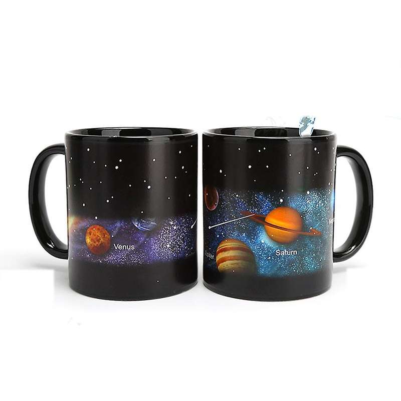 Ceramic Cups Changing Color Mug Milk Coffee Mugs Friends Gifts Student Breakfast Cup Star Solar Syst