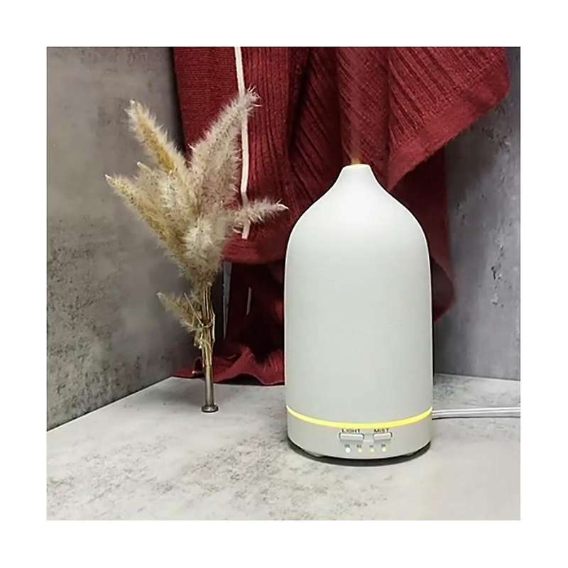 Ceramic Diffuser Automatic Small Humidifier Hotel Colorful Lights Diffuser Ceramic Aromatherapy Mac