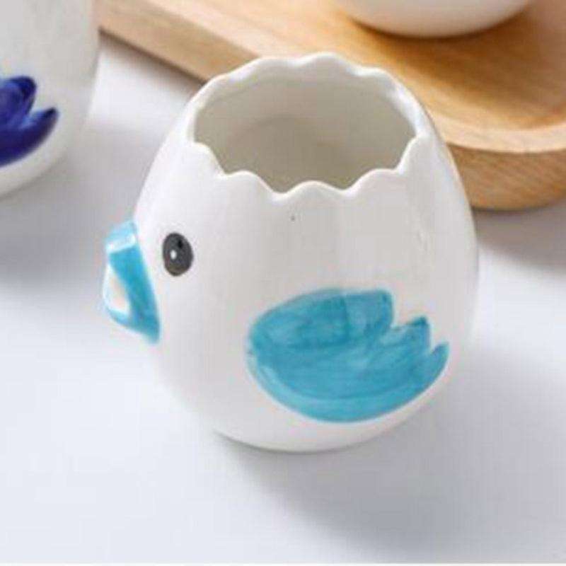 Ceramic Egg White Protein Separator Household Egg Yolk Filter Easy to Clean,Orange