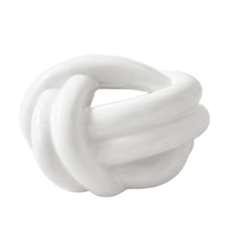 Ceramic Fun Knot Tissue Box Cover European Modern Face Tissue Holder Desktop Decorative Napkin Cases