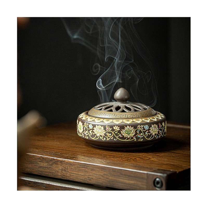 Ceramic Incense Burner Holder,coil Cones Stick Incense Home Decor Tea Room Yoga Room Desktop Orname