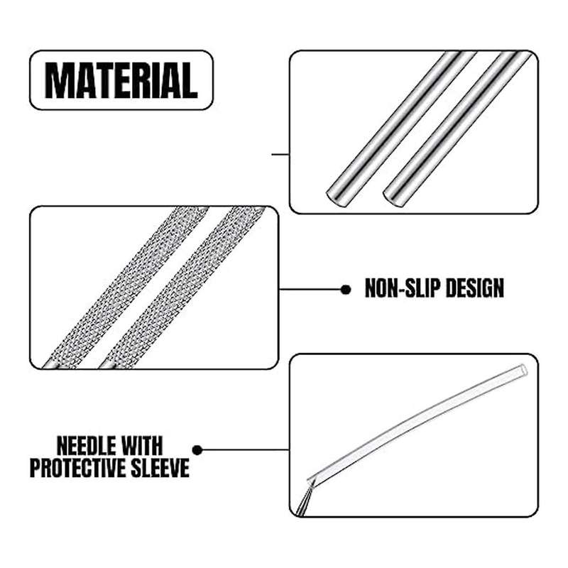 Ceramic Needle Shaped Clay Carving Tool,Stainless Steel Clay Needle Polymer Detail Pottery Tool Kit,