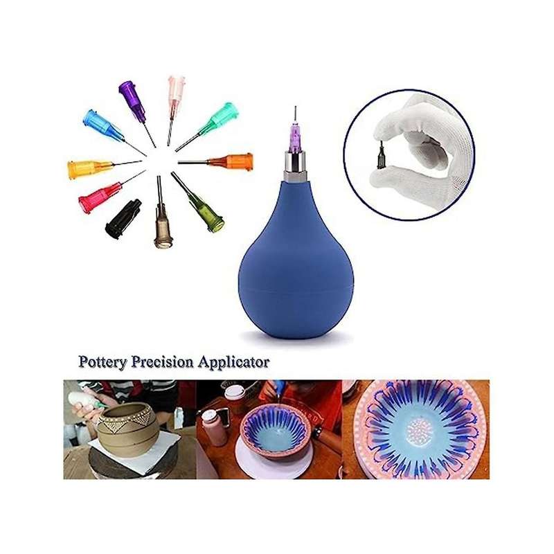 Ceramic Precision Tip Applicator Bottle for Clay Tools for Clay Supplies with Needle and Filling Fun