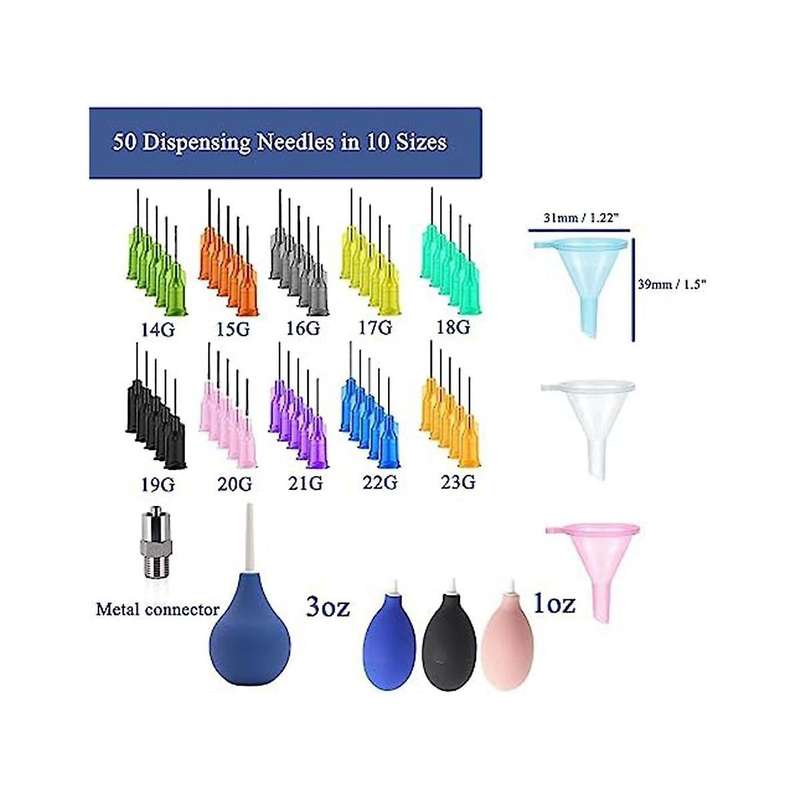 Ceramic Precision Tip Applicator Bottle for Clay Tools for Clay Supplies with Needle and Filling Fun