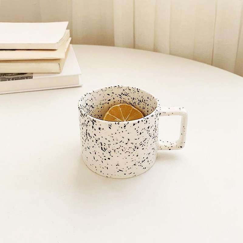 Ceramic Water Cup Girl Student Korean Style High-Value Coffee Cup Breakfast Cup