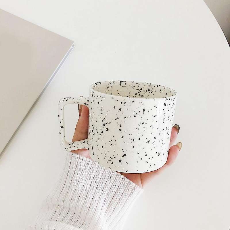 Ceramic Water Cup Girl Student Korean Style High-Value Coffee Cup Breakfast Cup