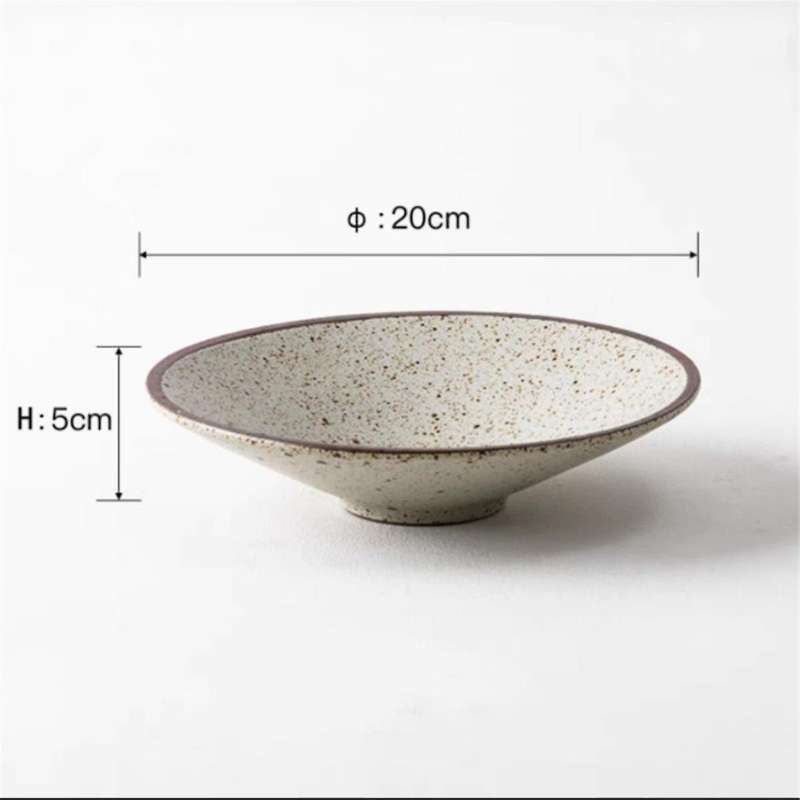 Ceramic Tableware Set, Handmade Reactive Glaze Tableware Set, Vintage Dinner Plates, Cold Dish Plate