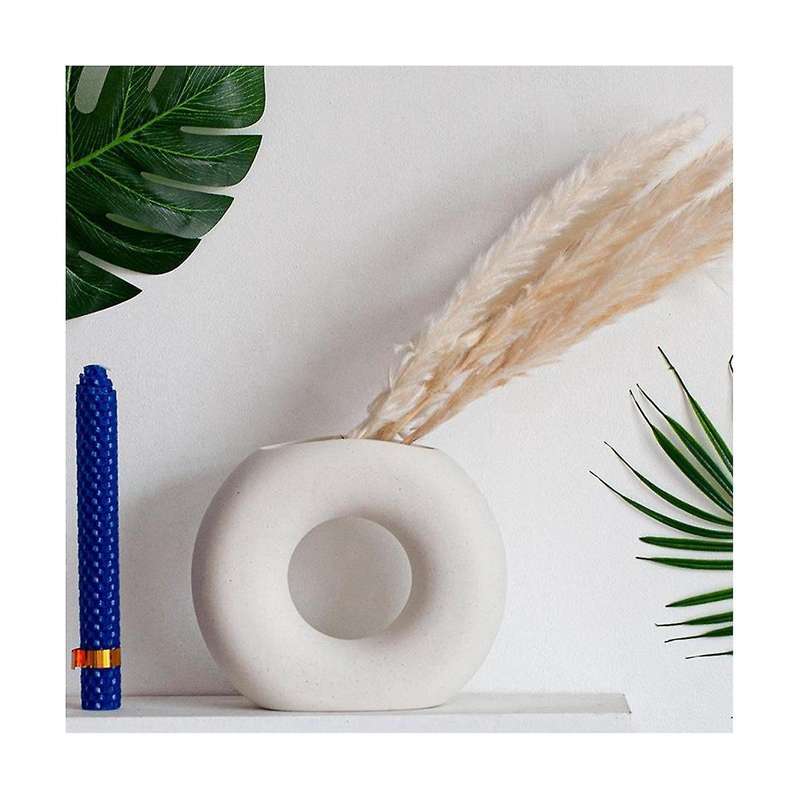 Ceramic Vase Flower Vases for Living Room Centerpiece Dining Table Bookshelf Kitchen Office Decorat