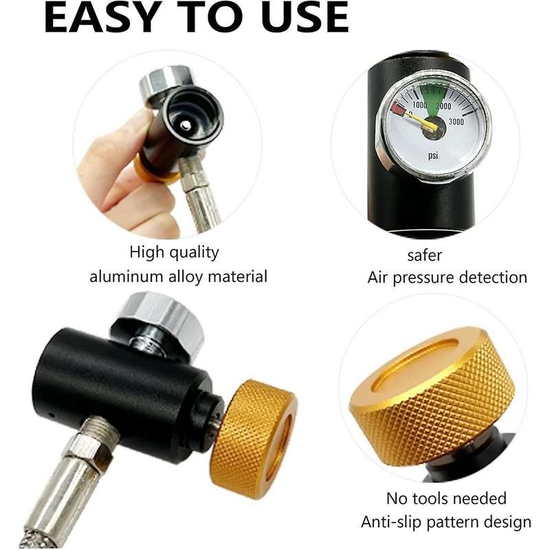 Cga-320 Co2 Cylinder Refill Adapter  Maker Hose Connector Co2 Exchange Carbonator Tank for Filling