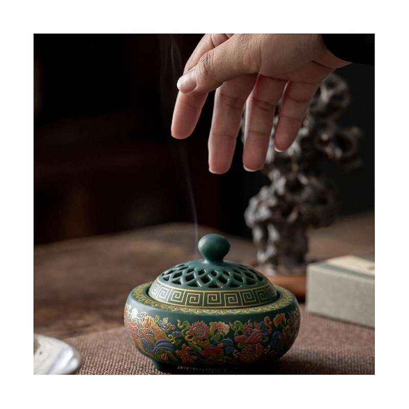 Ceramics Incense Burner Stick Holder Line Incense Plate Sandalwood Coil Base Temples Yoga Studios