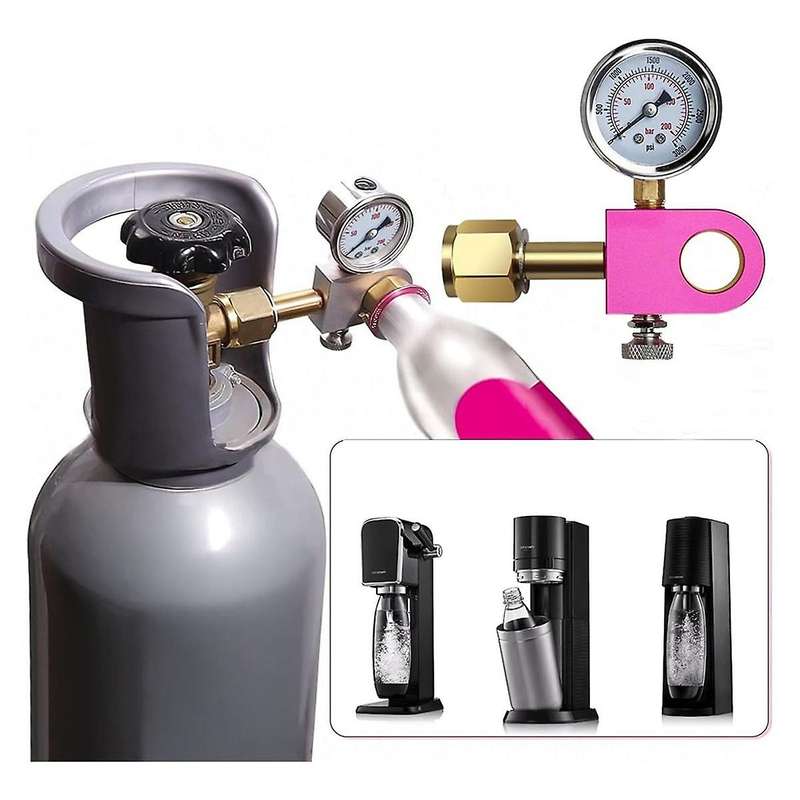 CGA320 CO2 Quick Refilling Adapter,for Terra/Duo/Art Pink Co2 Cylinder,Adapter for Filling Pink Co2